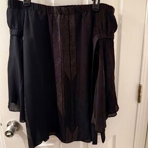 Black Off-Shoulder Blouse